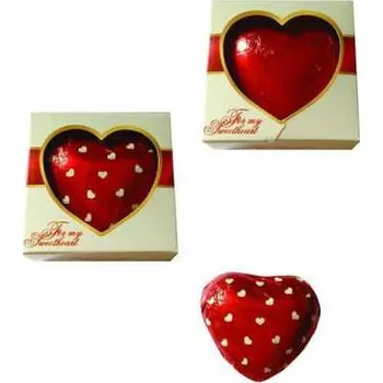 Čokoláda Čokoládové srdce z mléčné čokolády 40g, 1 ks