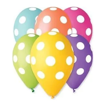 Balónek, puntíky, 30 cm