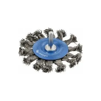 Drátěný kartáč Högert Kartáč okružní s nástavcem 75 mm, ocelový drát 0,5 mm