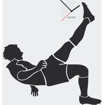 Samolepící dekorace Clocker Nalepovací hodiny Football player Barva ciferníku: Bílá