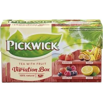 Čaj Černý čaj "Variation", jahoda, tropické ovoce, lesní ovoce, citron, 20x 1,5 g, PICKWICK 4061438