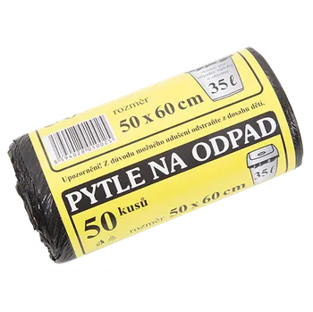 Sáček na potraviny Sáčky do koše 35l/1rol -50ks černé