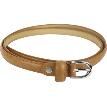 Opasek Dámský pásek se stříbrnou přezkou - hnědé barvy 9001427-8