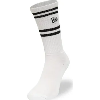 Pánské ponožky Vysoké bavlněné ponožky New Era PREMIUM bílé 13113630 - 43-46 | UK 6,5 | US 9