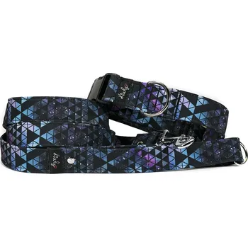 Obojek pro psa Obojek HAPPYZOO BY KIWLY softshell Trojúhelníky 7 2x22-32cm