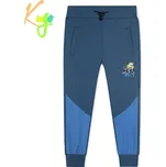 CHLAPECKÉ TEPLÁKY petrolejová Kugo MT1606 (Chlapecké bavlněné tepláky)