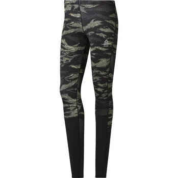 Dámské legíny Dámské kompresní legíny Reebok RC COMP TIGHT AOP W zelené DQ0042 - L | UK 10,5 | US 11,5
