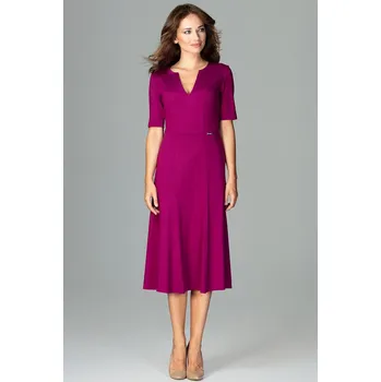 Dámské šaty Lenitif K478 Fuchsia M