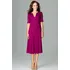 Dámské šaty Lenitif K478 Fuchsia M