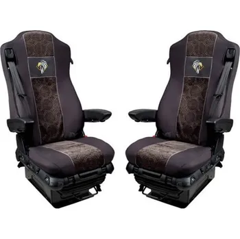 Potah sedadla Autopotahy textilní pro MERCEDES MP IV/V, od 2011 do 2021 černo-šedá barva (č. 121)