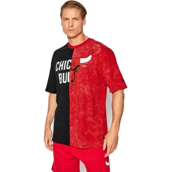 Pánské tričko s krátkým rukávem New Era NBA WASHED PACK GRAPHIC TEE CHICAGO BULLS černé 13083857 - XL | UK 8 | US 10,5