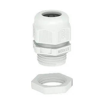 kabelová chránička Kabelová vývodka OBO V-TEC VM16+ LGR s pojistnou maticí M16 světle šedá