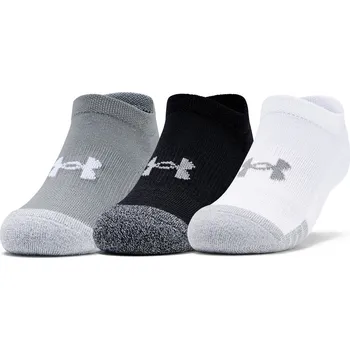 Pánské ponožky Dětské nízké funkční ponožky Under Armour HEATGEAR NO SHOW 3PK K 1346754-035 - XS | UK 11K | US 11,5C