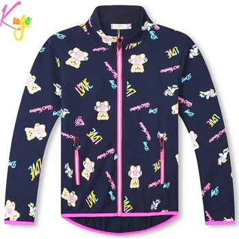 Dívčí vesta DÍVČÍ MIKINA tm.modrá Kugo HM0731 (Dívčí bavlněná mikina)