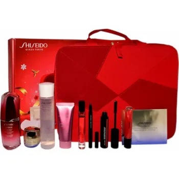 Masážní přístroj Sada Shiseido Shiseido (Power Infusing Concentrát 50ML+Power Infusing Hand Cream 40ML+zpevňující krém 20ml+umbling a zpevňující oční maska ??x2+okamžité odstraňovač make -upu 125ml+shimm