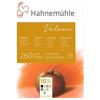 Blok Velurový blok pro pastel 24x32cm 10 odstínů