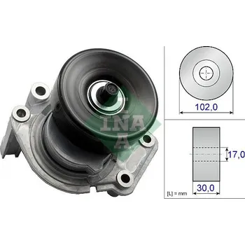 Napínák, žebrovaný klínový řemen Schaeffler INA 534 0350 10