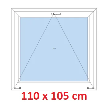 Okno Soft Plastové okno 110x105 cm, sklopné
