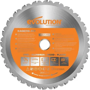 Pilový kotouč Multifunkční pilový kotouč EVOLUTION RAGE - 210