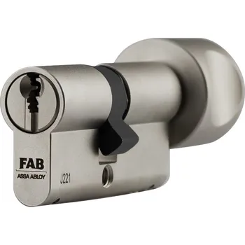 Vložka do dveří FAB ASSA ABLOY Knoflíková cylindrická vložka FAB 3***PROFI - knoflík 20mm Rozměr A/B: 30+30