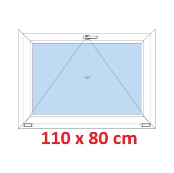 Okno Soft Plastové okno 110x80 cm, sklopné