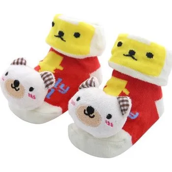 Ponožky pro miminka TopQ s medvídkem barevné