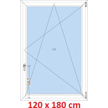 Okno Soft Plastové okno 120x180 cm, otevíravé a sklopné