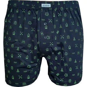 Trenýrky Andrie PS 5740 černé pánské trenýrky Barva: černá, Velikost: M