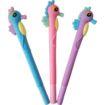 INTM Gelové pero s mořským koníkem (0,5 mm) Barva: růžová