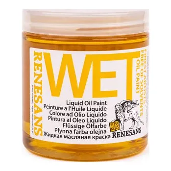 Olejová barva Podkladová olejová barva Wet 250ml – transparentní (Podkladová tekutá olejová barva Wet pro techniku Bob ross 250ml – transparentní)