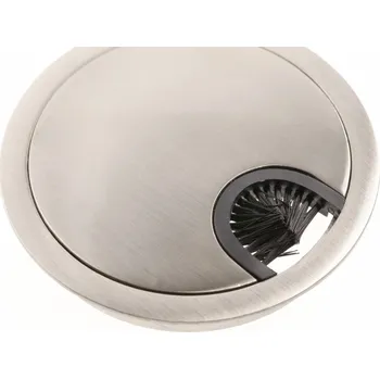 In-Design Průchodka na kabely do stolu 80 mm nikl broušený
