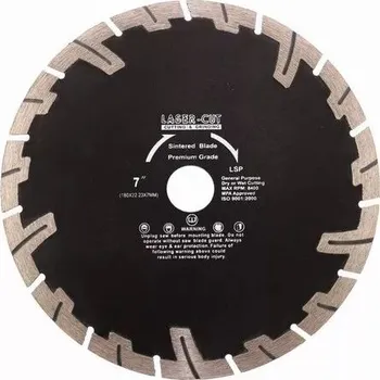 Řezný kotouč Diamantový kotouč segmentový 180 x 22,23 x 7mm LSP Laser-cut L00124