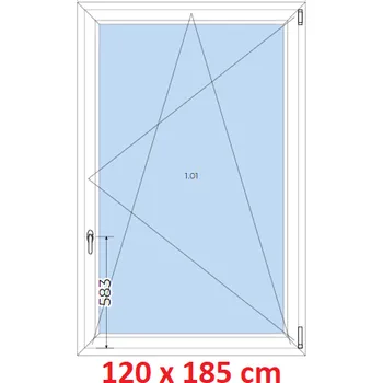 Okno Soft Plastové okno 120x185 cm, otevíravé a sklopné