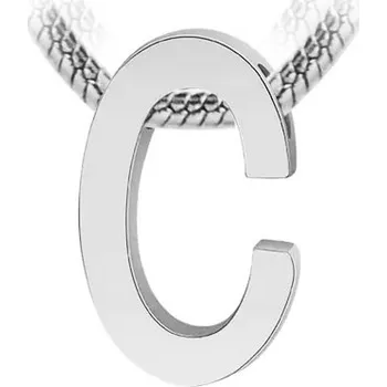 Přívěsek Šperky4U Navlékací ocelový přívěsek iniciála - písmeno - PP-1006-C