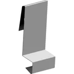 Závětrná lišta (zahákovací) - RŠ 165 Barva: Černá