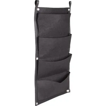 Květináč Vertical Grow Bag 4 textilní květináče na zeď černá balení 1 ks