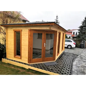 Zahradní domek Lasita Maja Zahradní domek EDINBURGH 4,48 x 2,8 m, 11,4 m2, přírodní borovice/smrk