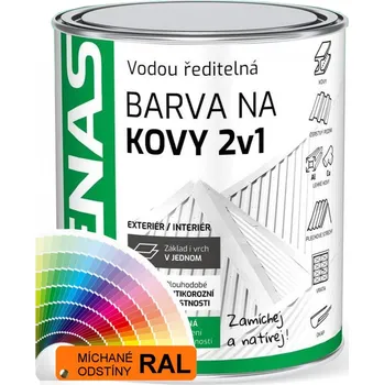 barva na kov Barva na pozink DENAS 2V1 - 0,7 kg - RAL 4003 fialová vřesová