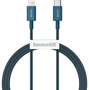 Datový kabel Baseus Superior CATLYS-A03 kabel USB-C PD / Apple Lightning 20W / 1m / modrý