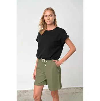 Dámské kalhoty Vamp - Pohodlné dámské kraťasy – Melanie 18346 - Vamp khaki L