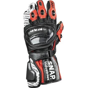 Rukavice SNAP INDUSTRIES rukavice PREDATOR Long black/white/red - S