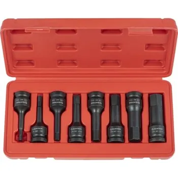 Gola sada Sada zástrčných úderových hlavic Imbus, 1/2", H5 - H19, 8 kusů - QS50008