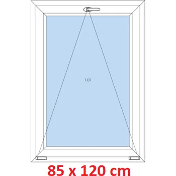 Okno Soft Plastové okno 85x120 cm, sklopné