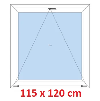 Okno Soft Plastové okno 115x120 cm, sklopné
