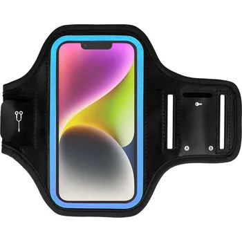 Pouzdro na mobilní telefon Sportovní pouzdro na ruku velikost L černo-modré (sportovní obal velikost L)