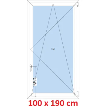 Okno Soft Plastové okno 100x190 cm, otevíravé a sklopné