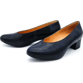 Dámské lodičky Dámské kožené lodičky 6106-07 ACORD modré Barva: Modrá, Velikost: 41