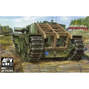 Plastikový model AFV Club 1/35 Churchill Mk IV AVRE with Fascine Carrier Frame