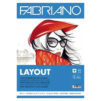 Blok Blok pro markery a fixy Layout A4 75g (Blok pro markery a fixy Layout A4 75g)