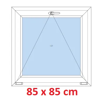 Okno Soft Plastové okno 85x85 cm, sklopné